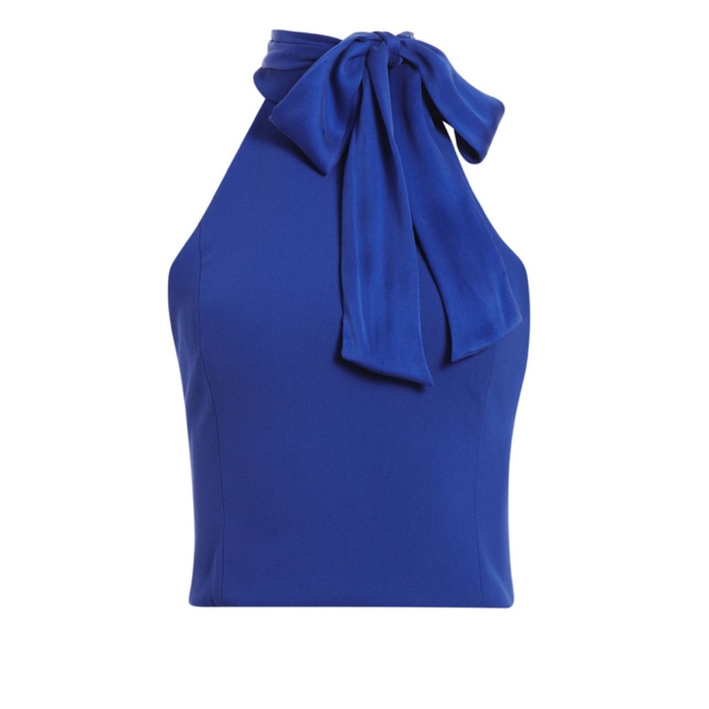 NWT Alice + Olivia Minna Tieneck Halter Top